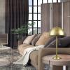imageGlobe Electric 12976 Haydel 21quot 2Light Table Lamp Matte Brass Double OnOff Pull Chain
