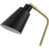 imageGlobe Electric 52999 Derek 18quot 2Light Desk Lamp Matte Black OnOff Rotary Switch on Each ShadeBelmont Matte Black