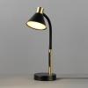 imageGlobe Electric 52999 Derek 18quot 2Light Desk Lamp Matte Black OnOff Rotary Switch on Each ShadeMatte Black  Albert