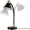 imageGlobe Electric 52999 Derek 18quot 2Light Desk Lamp Matte Black OnOff Rotary Switch on Each ShadeMatte Black  Albert