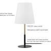 imageGlobe Electric 52999 Derek 18quot 2Light Desk Lamp Matte Black OnOff Rotary Switch on Each ShadeMatte Black  Brass Accents