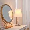 imageGlobe Electric 52999 Derek 18quot 2Light Desk Lamp Matte Black OnOff Rotary Switch on Each ShadeMatte Black  Brass Accents