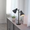 imageGlobe Electric 52999 Derek 18quot 2Light Desk Lamp Matte Black OnOff Rotary Switch on Each ShadeMatte Black  Industrial