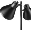 imageGlobe Electric 52999 Derek 18quot 2Light Desk Lamp Matte Black OnOff Rotary Switch on Each ShadeMatte Black  Industrial