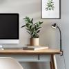imageGlobe Electric 52999 Derek 18quot 2Light Desk Lamp Matte Black OnOff Rotary Switch on Each ShadeMatte Black  Isaac