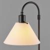 imageGlobe Electric 52999 Derek 18quot 2Light Desk Lamp Matte Black OnOff Rotary Switch on Each ShadeMatte Black  White Shade