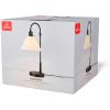 imageGlobe Electric 52999 Derek 18quot 2Light Desk Lamp Matte Black OnOff Rotary Switch on Each ShadeMatte Black  White Shade
