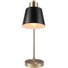 imageGlobe Electric 52999 Derek 18quot 2Light Desk Lamp Matte Black OnOff Rotary Switch on Each ShadeMatte Black Metal