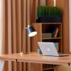 imageGlobe Electric 52999 Derek 18quot 2Light Desk Lamp Matte Black OnOff Rotary Switch on Each ShadeMatte Black Metal