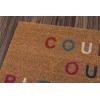 imageNovogratz by Momeni Aloha Collection Count Your Blessings Doormat Multi 16quot x 26quot MulticolorMulti Color