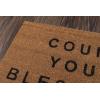 imageNovogratz by Momeni Aloha Collection Count Your Blessings Doormat Multi 16quot x 26quot MulticolorNatural Brown