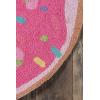 imageNovogratz by Momeni Cucina Sprinkles Pink Round Kitchen Mat 3 X 3