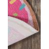 imageNovogratz by Momeni Cucina Sprinkles Pink Round Kitchen Mat 3 X 3