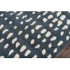 imageNovogratz by Momeni Delmar Boho Dots Hand Tufted Wool Area Rug 36quot X 56quot GreyBlue