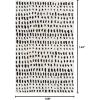 imageNovogratz by Momeni Delmar Boho Dots Hand Tufted Wool Area Rug 36quot X 56quot GreyIvory