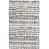 imageNovogratz by Momeni Delmar Boho Dots Hand Tufted Wool Area Rug 36quot X 56quot GreyIvory