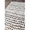 imageNovogratz by Momeni Delmar Boho Dots Hand Tufted Wool Area Rug 36quot X 56quot GreyIvory