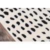 imageNovogratz by Momeni Delmar Boho Dots Hand Tufted Wool Area Rug 36quot X 56quot GreyIvory