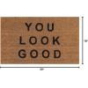 imageNovogratz by Momeni Rugs Aloha Collection Happy Feet Doormat 16quot x 26quot Natural BrownNatural