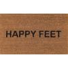 imageNovogratz by Momeni Rugs Aloha Collection Happy Feet Doormat 16quot x 26quot Natural BrownNatural