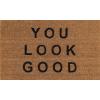 imageNovogratz by Momeni Rugs Aloha Collection Happy Feet Doormat 16quot x 26quot Natural BrownNatural