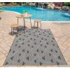 imageNovogratz by Momeni Rugs Villa Collection Sardinia IndoorOutdoor Area Rug 27quot x 76quot Runner CharcoalCharcoal