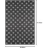 imageNovogratz by Momeni Rugs Villa Umbria Indoor Outdoor Rug 311quot x 57quot Grey VILLAVI01GRY3B572 x 3 Rectangular
