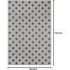 imageNovogratz by Momeni Rugs Villa Umbria Indoor Outdoor Rug 311quot x 57quot Grey VILLAVI01GRY3B5733 x 5 Rectangular