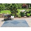 imageNovogratz by Momeni Villa Cavallo Indoor Out Door Rug 27quot X 76quot Runner Charcoal VILLAVI07CHR2776Blue