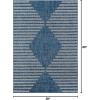 imageNovogratz by Momeni Villa Cavallo Indoor Out Door Rug 27quot X 76quot Runner Charcoal VILLAVI07CHR2776Blue