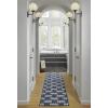 imageNovogratz by Momeni Villa Turin Blue IndoorOutdoor Area Rug 2 X 3Blue
