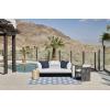 imageNovogratz by Momeni Villa Turin Blue IndoorOutdoor Area Rug 2 X 3Blue
