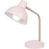 imageGLOBE Electric 67339 16 Inch Pink Desk Lamp with Gold Arm inLine OnOff Switch Reading Light Ideal for Bedroom Dorm and OfficeMatte Rose  Robin