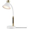imageGlobe Electric 52999 Derek 18quot 2Light Desk Lamp Matte Black OnOff Rotary Switch on Each ShadeMatte White  Albert