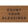 imageNovogratz by Momeni Aloha Collection Count Your Blessings Doormat Multi 16quot x 26quot MulticolorNatural Brown
