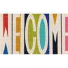 imageNovogratz by Momeni Aloha Collection Welcome Doormat Multi 16quot x 26quot Multicolor 16quot x 26quot