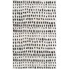 imageNovogratz by Momeni Delmar Boho Dots Hand Tufted Wool Area Rug 36quot X 56quot GreyIvory