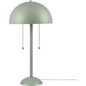 imageGLOBE Novogratz x Electric 65850 Haydel 21quot 2Light Table Lamp Sage Green Double OnOff Pull Chain
