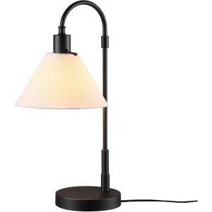 imageGlobe Electric 52999 Derek 18quot 2Light Desk Lamp Matte Black OnOff Rotary Switch on Each ShadeMatte Black  White Shade