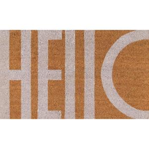 imageNovogratz by Momeni Aloha Collection Hello Doormat White 16quot x 26quot WhiteWhite