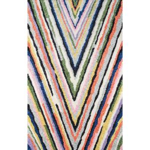 imageNovogratz by Momeni Bungalow Multicolor Notch Runner Area Rug 23quot x 80quot9 x 12 Rectangular
