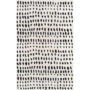 imageNovogratz by Momeni Delmar Boho Dots Hand Tufted Wool Area Rug 36quot X 56quot GreyIvory