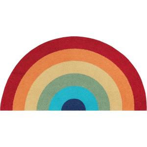 imageNovogratz by Momeni Rugs Cucina Half Moon Rainbow Kitchen Mat 15quot x 210quot Model CUCINCNA12MTI152A15 x 210 Half Moon