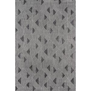 imageNovogratz by Momeni Rugs Villa Collection Sardinia IndoorOutdoor Area Rug 27quot x 76quot Runner CharcoalCharcoal