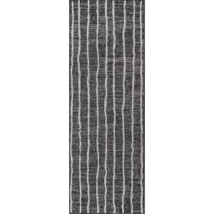 imageNovogratz by Momeni Rugs Villa Sicily Indoor Outdoor Area Rug 2 X 6 Runner CharcoalCharcoal