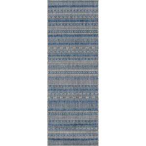imageNovogratz by Momeni Rugs Villa Tuscany Indoor Outdoor Area Rug 2 X 6 Runner Blue