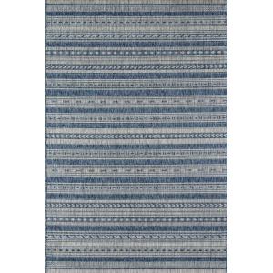 imageNovogratz by Momeni Villa Collection Tuscany Indoor Outdoor Blue Area Rug 311quot x 5 Sized Mat for Pool Patio Porch Balcony Kitchen Bedroom Livingroom and Home Office