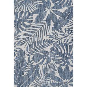 imageNovogratz by Momeni Villa Salerno Charcoal IndoorOutdoor Area Rug 710quot X 1010quotBlue