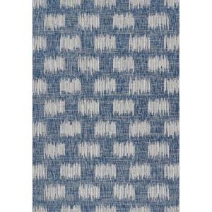 imageNovogratz by Momeni Villa Turin Blue IndoorOutdoor Area Rug 2 X 3Blue