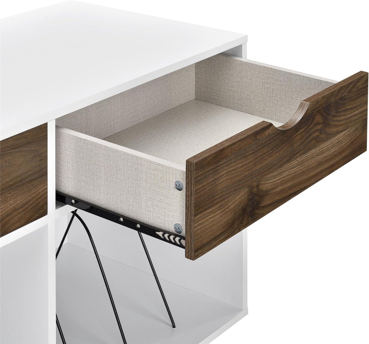 imageNovogratz Concord Turntable Stand with Drawers White